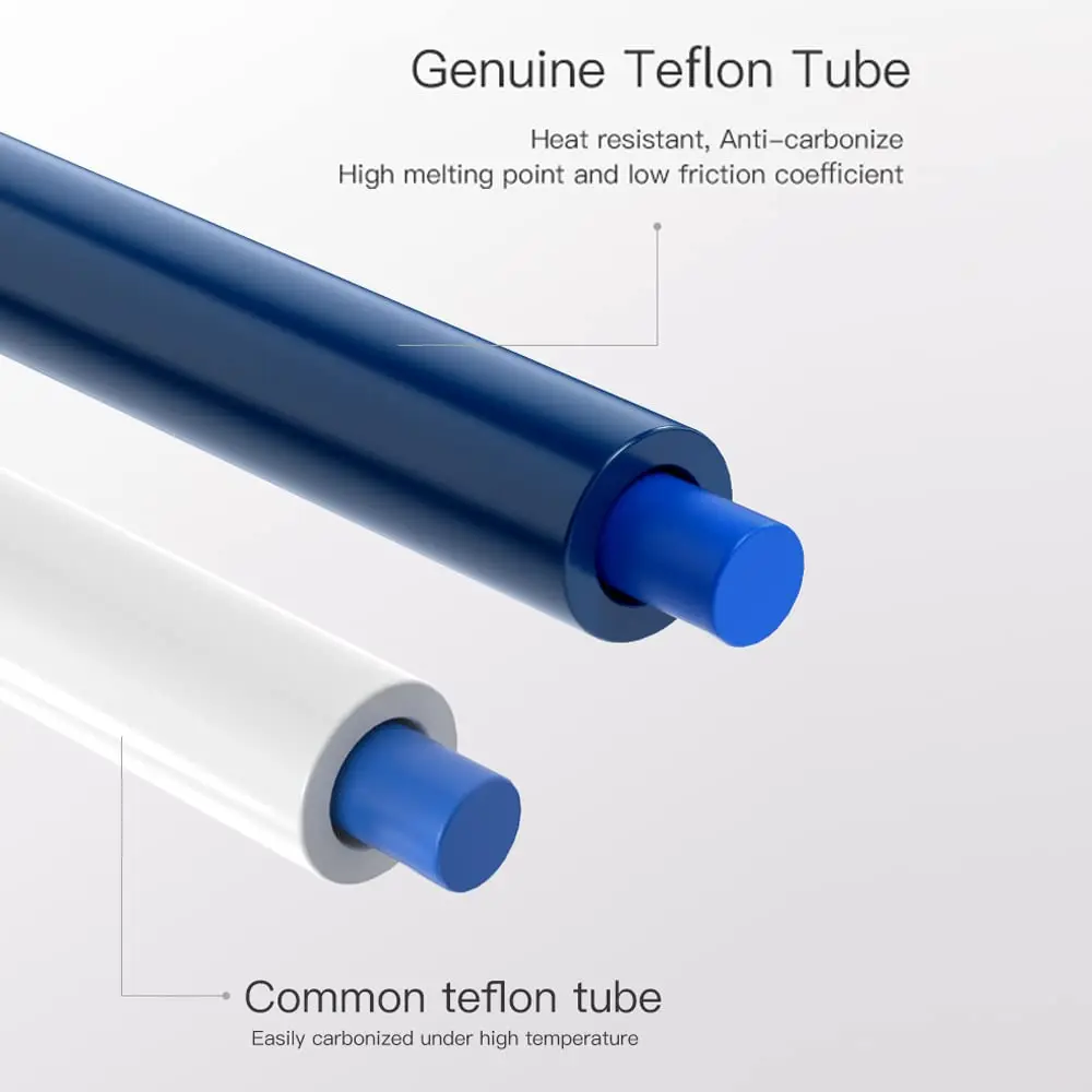 CREALITY - Tubo PTFE Oficial: Resistente ao Calor, Alta Lubrificação, 1m para Impressoras 3D FDM