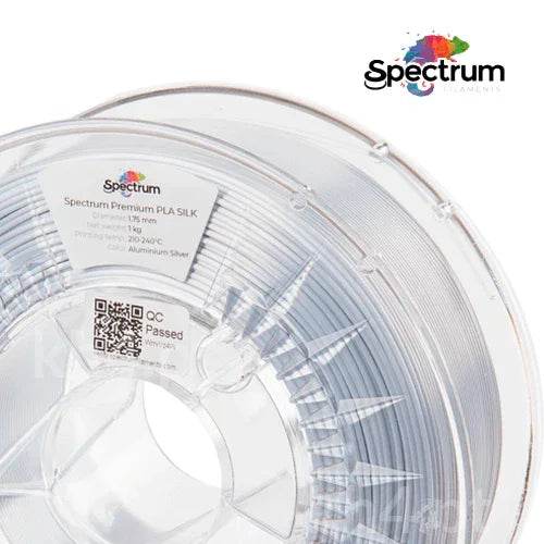 PLA SILK 1Kg Aluminum Silver - Aluminio Prata 1.75mm - SPECTRUM FILAMENTS - Criaconsensos - Serviços Gráficos e Publicidade