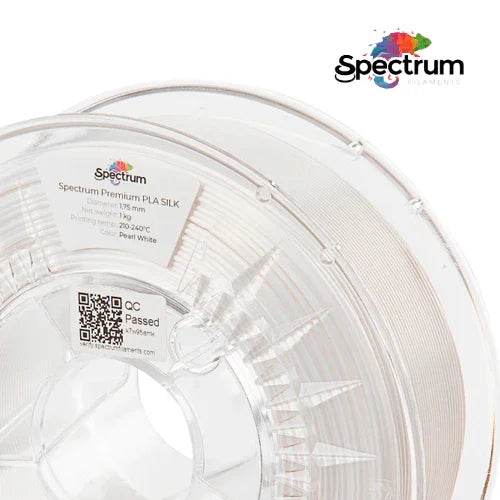 PLA SILK 1Kg Pearl White – Branco Acetinado 1.75mm - SPECTRUM FILAMENTS - Criaconsensos - Serviços Gráficos e Publicidade