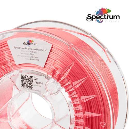 PLA SILK 1kg Rose Gold - Rosa Velho Acetinado 1.75mm - SPECTRUM FILAMENTS - Criaconsensos - Serviços Gráficos e Publicidade