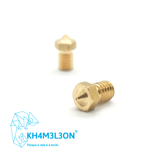 0,4MM Nozzle V6 Latão - (compatível com E3D) Criaconsensos - Serviços Gráficos e Publicidade