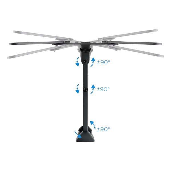 Suporte de parede Tooq com braço articulado para TV de 23