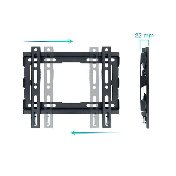 Suporte de parede fixo Tooq para TV de 23