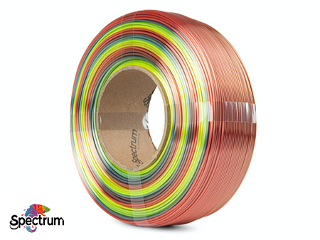 REFILL PLA SILK Rainbow 1kg  Fusion - Fusão 1.75mm - SPECTRUM FILAMENTS