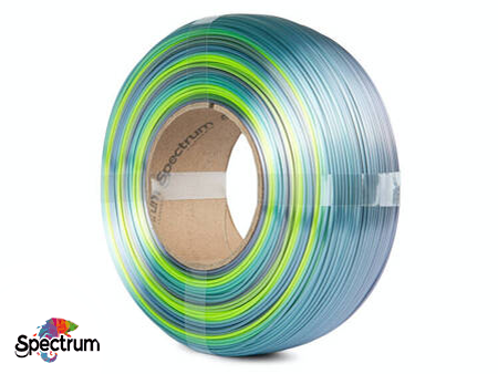 REFILL PLA SILK Rainbow 1kg  Frost Gloss - Brilho Gelado 1.75mm - SPECTRUM FILAMENTS