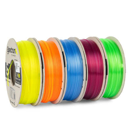 5 PACK PLA CRYSTAL 5X0.25kg - SPECTRUM FILAMENTS