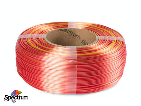 REFILL PLA SILK Rainbow 1kg Fire Red - Vermelho Cor de Fogo 1.75mm - SPECTRUM FILAMENTS