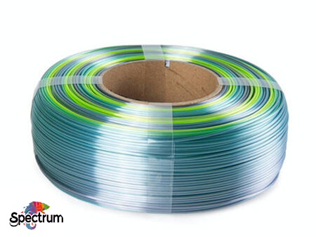 REFILL PLA SILK Rainbow 1kg  Frost Gloss - Brilho Gelado 1.75mm - SPECTRUM FILAMENTS