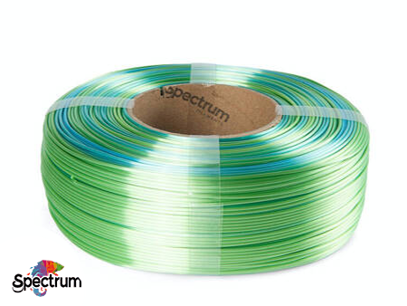 REFILL PLA SILK Rainbow Ocean Melange - Mistura de Oceano 1.75mm - SPECTRUM FILAMENTS