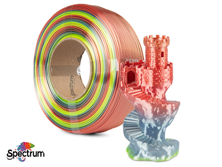 REFILL PLA SILK Rainbow 1kg  Fusion - Fusão 1.75mm - SPECTRUM FILAMENTS