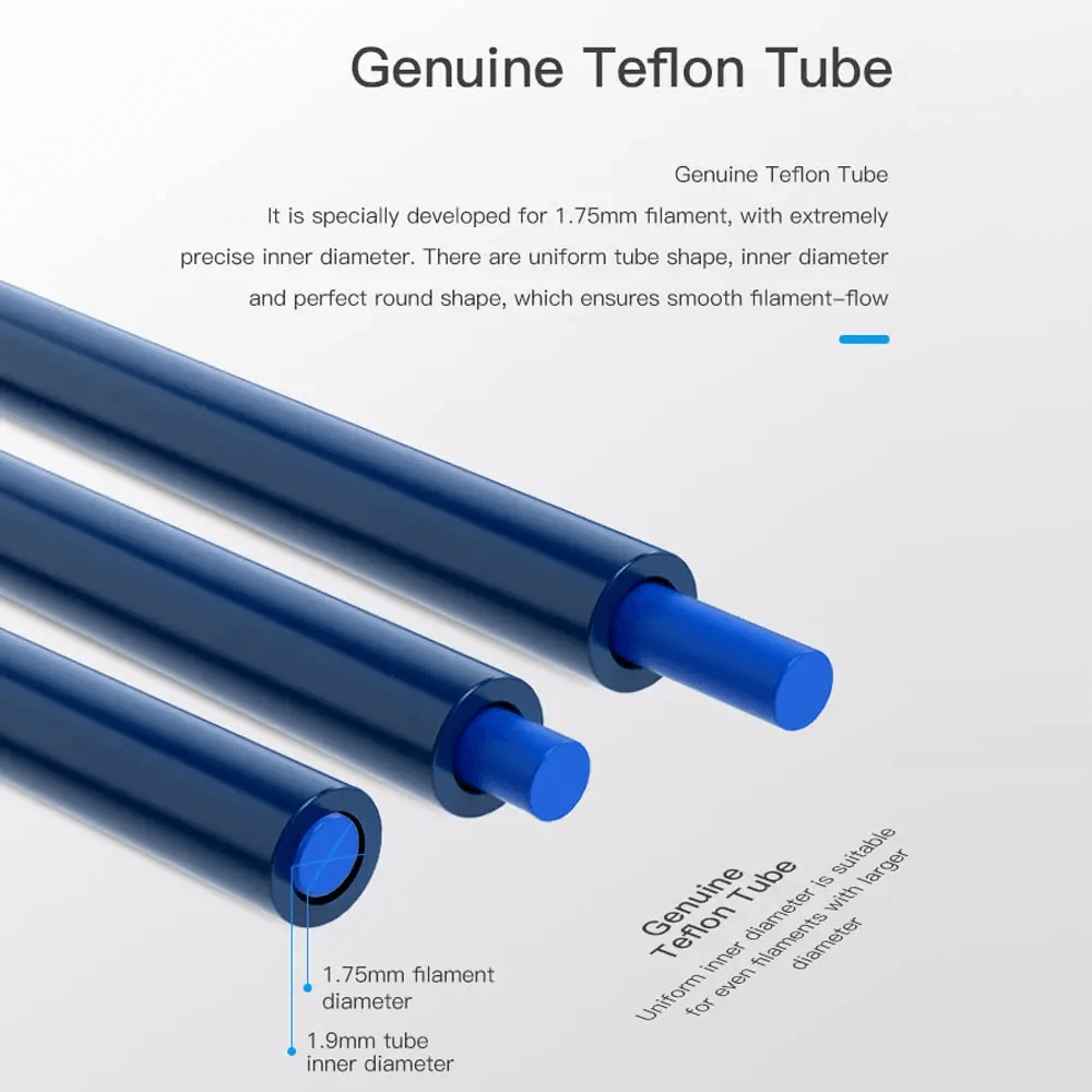 CREALITY - Tubo PTFE Oficial: Resistente ao Calor, Alta Lubrificação, 1m para Impressoras 3D FDM