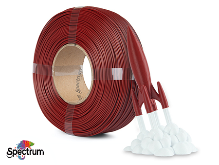 REFILL PLA PREMIUM HIGH SPEED 1 Kg CRIMSON RED 1.75MM - SPECTRUM FILAMENTS