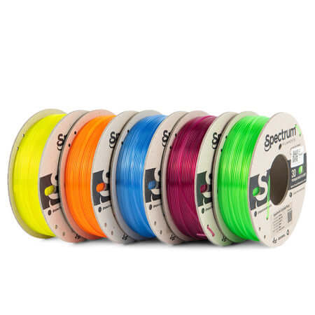 5 PACK PLA CRYSTAL 5X0.25kg - SPECTRUM FILAMENTS