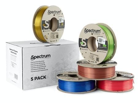 5 PACK PLA SILK 5X0.25kg - SPECTRUM FILAMENTS Criaconsensos - Serviços Gráficos e Publicidade