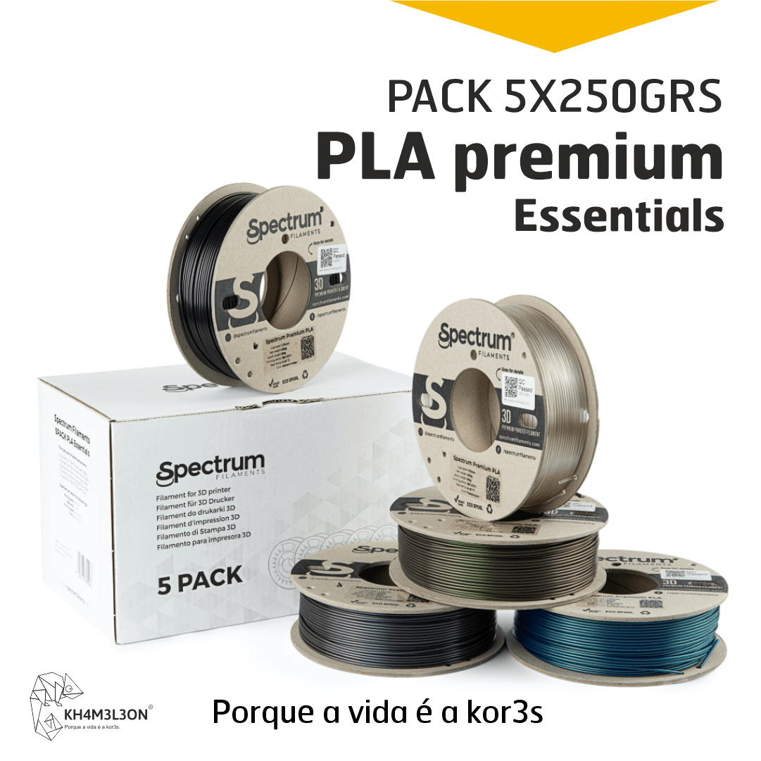 5PACK ESSENTIALS 5X0.25kg - SPECTRUM FILAMENTS Criaconsensos - Serviços Gráficos e Publicidade