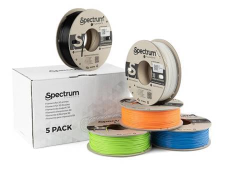 5PACK PLA PREMIUM 5X0.25kg – SPECTRUM FILAMENTS Criaconsensos - Serviços Gráficos e Publicidade