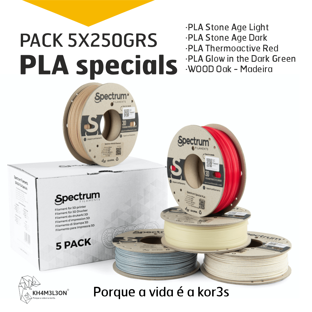 5PACK SPECIALS 5X0.25kg - SPECTRUM FILAMENTS Criaconsensos - Serviços Gráficos e Publicidade