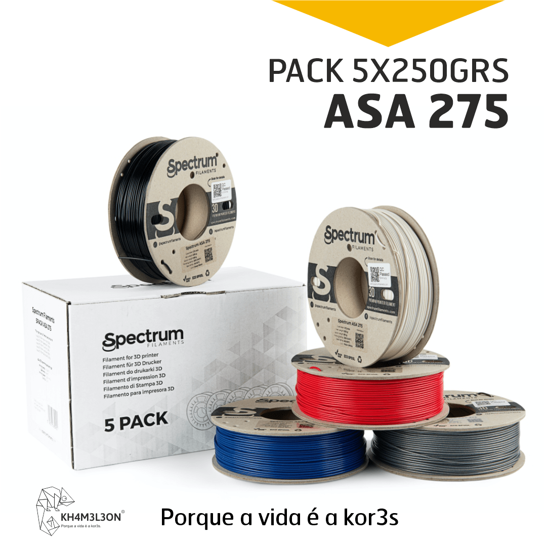 5PACK ASA 275 5X0.25kg - SPECTRUM FILAMENTS