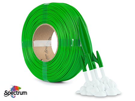 REFILL PLA PREMIUM HIGH SPEED 1 Kg GRASS GREEN 1.75MM - SPECTRUM FILAMENTS