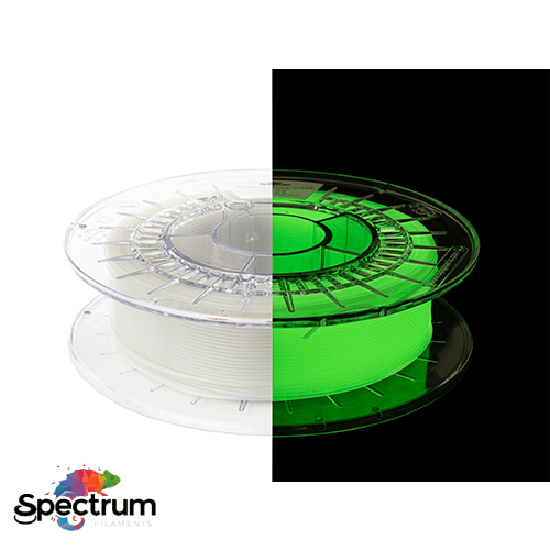 PLA GLOW IN THE DARK 500g YELLOW GREEN BRILHA NO ESCURO 1.75mm - SPECTRUM FILAMENTS Criaconsensos - Serviços Gráficos e Publicidade