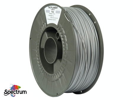 THE FILAMENT PLA  1 Kg SILVER ALUMINIUM 1.75MM - SPECTRUM FILAMENTS