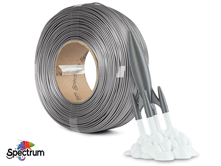 REFILL PLA PREMIUM HIGH SPEED 1 Kg SILVER STAR 1.75MM - SPECTRUM FILAMENTS