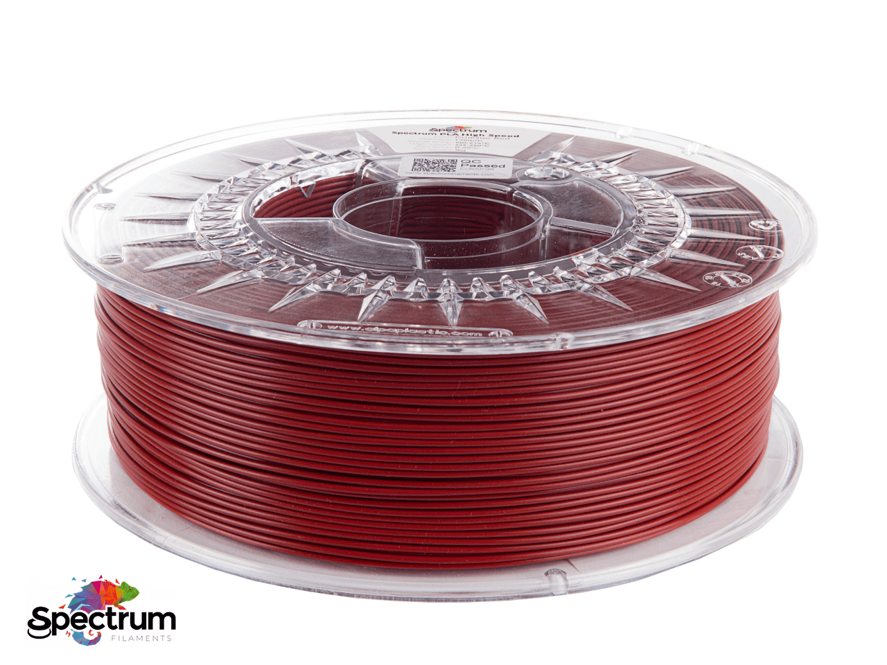 PLA PREMIUM HIGH SPEED 1 Kg CRIMSON RED  1.75MM - SPECTRUM FILAMENTS