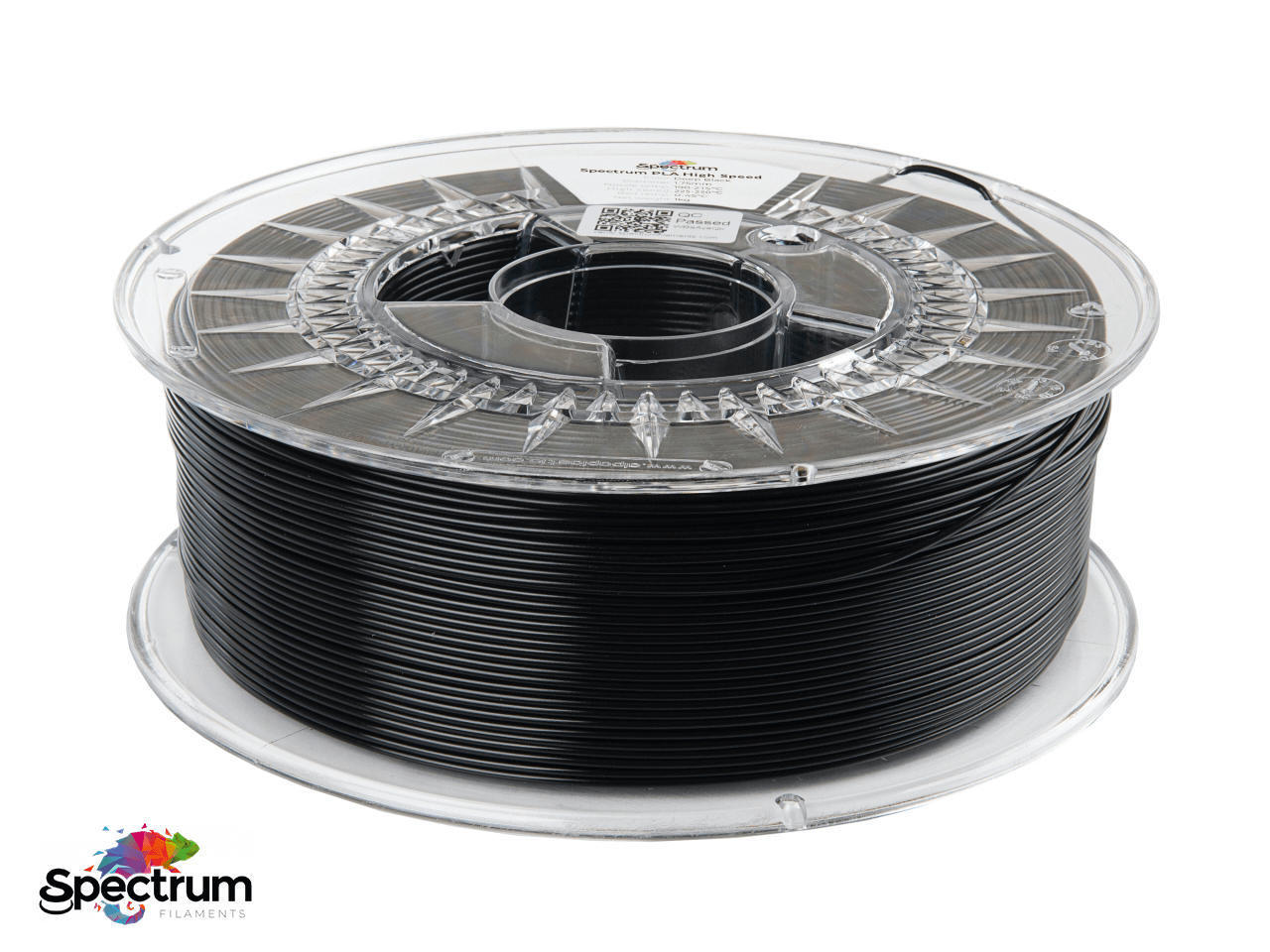 PLA PREMIUM HIGH SPEED 1 Kg DEEP BLACK 1.75MM - SPECTRUM FILAMENTS