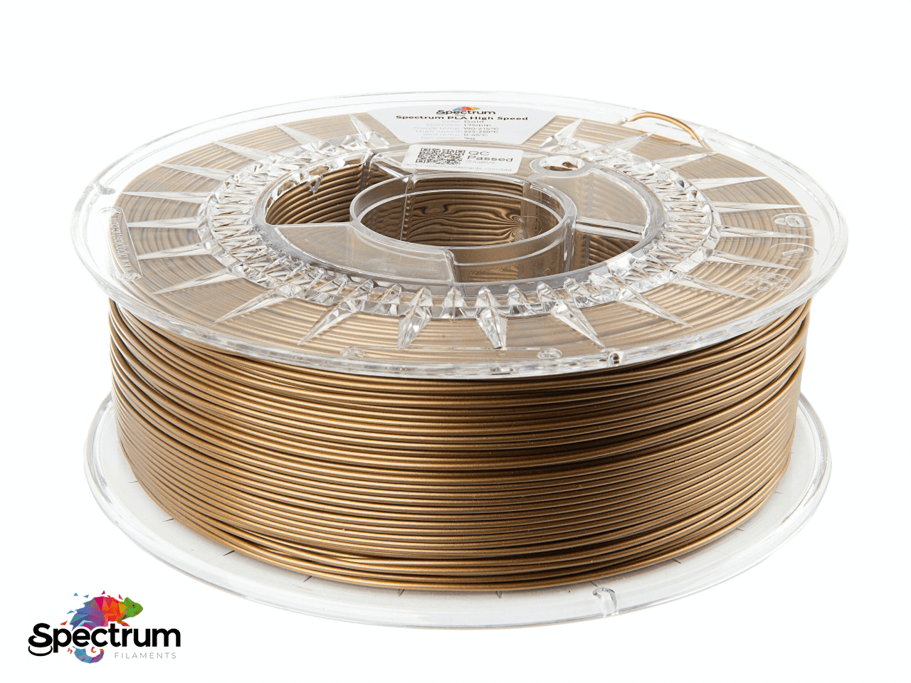 PLA PREMIUM HIGH SPEED 1 Kg GOLD 1.75MM - SPECTRUM FILAMENTS