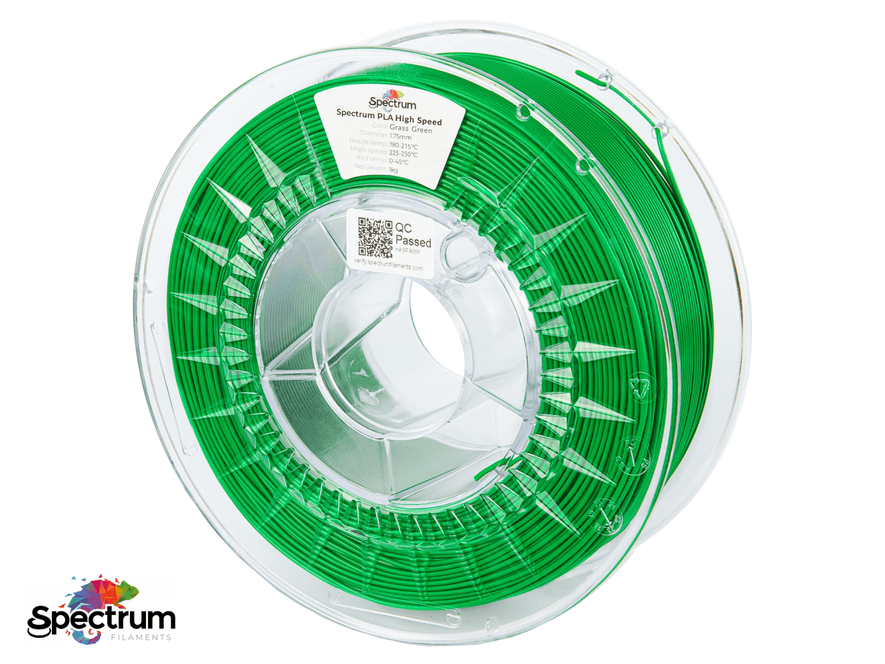 PLA PREMIUM HIGH SPEED 1 Kg GRASS GREEN 1.75MM - SPECTRUM FILAMENTS