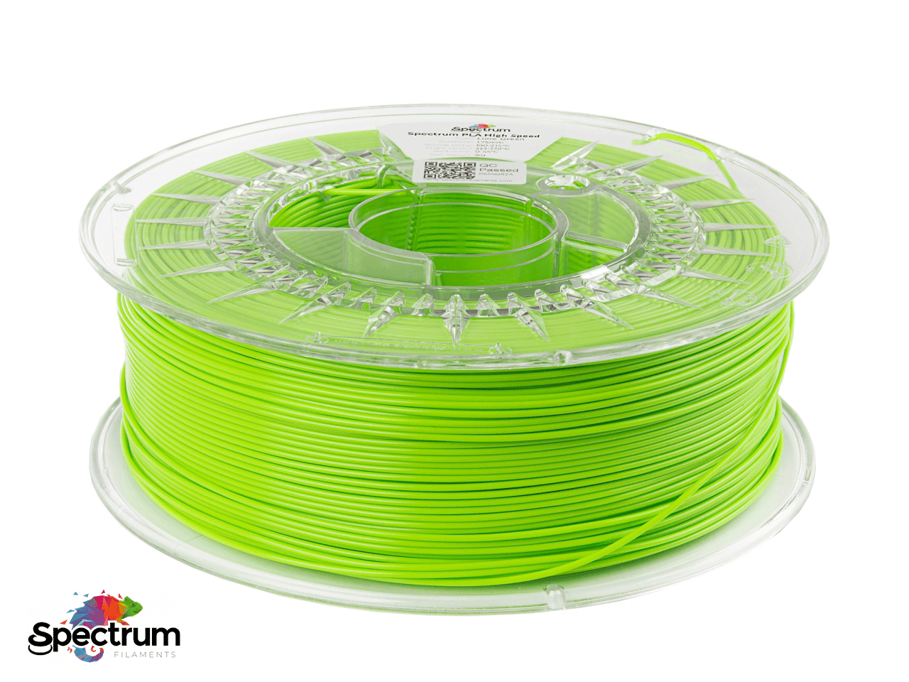 PLA PREMIUM HIGH SPEED 1 Kg LIME GREEN 1.75MM - SPECTRUM FILAMENTS