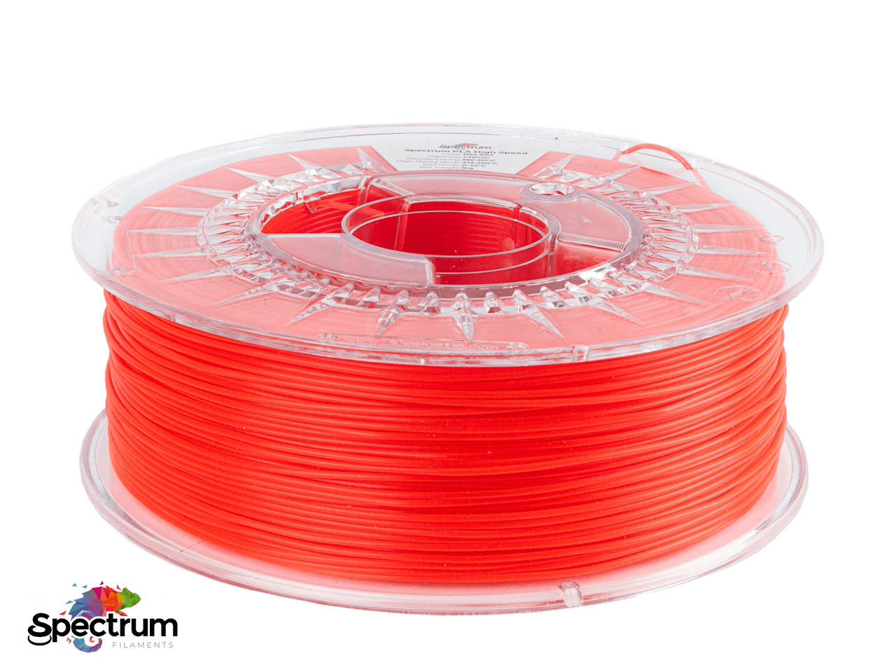 PLA PREMIUM HIGH SPEED 1 Kg NEO RED 1.75MM - SPECTRUM FILAMENTS