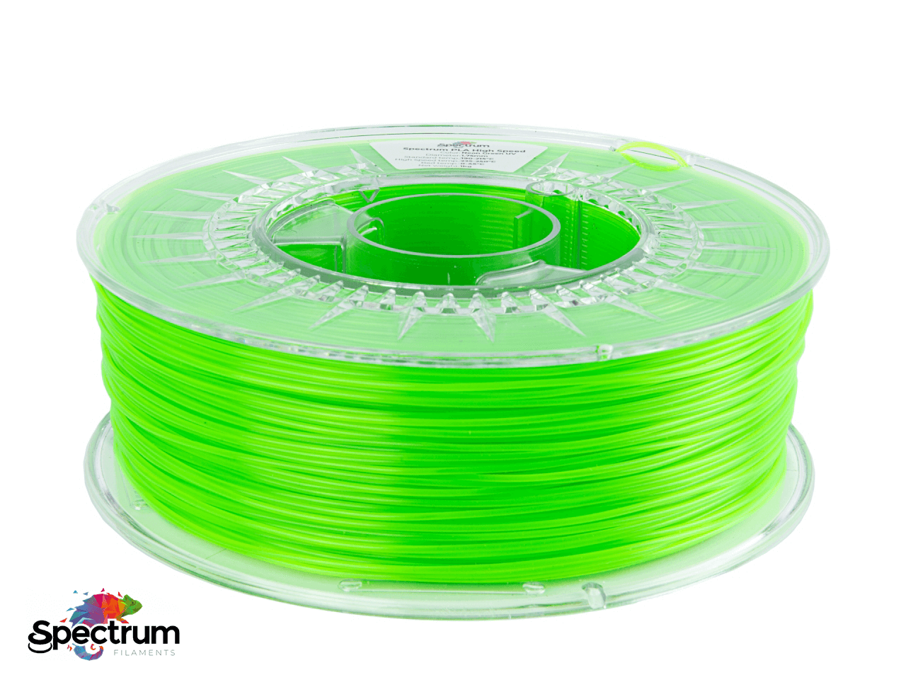 PLA PREMIUM HIGH SPEED 1 Kg NEON GREEN UV 1.75MM - SPECTRUM FILAMENTS