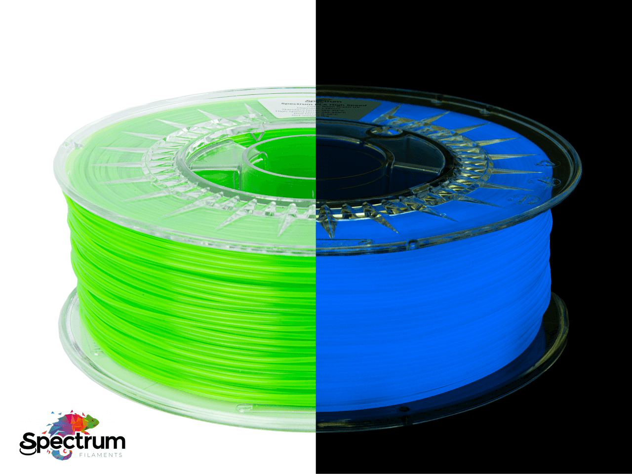 PLA PREMIUM HIGH SPEED 1 Kg NEON GREEN UV 1.75MM - SPECTRUM FILAMENTS