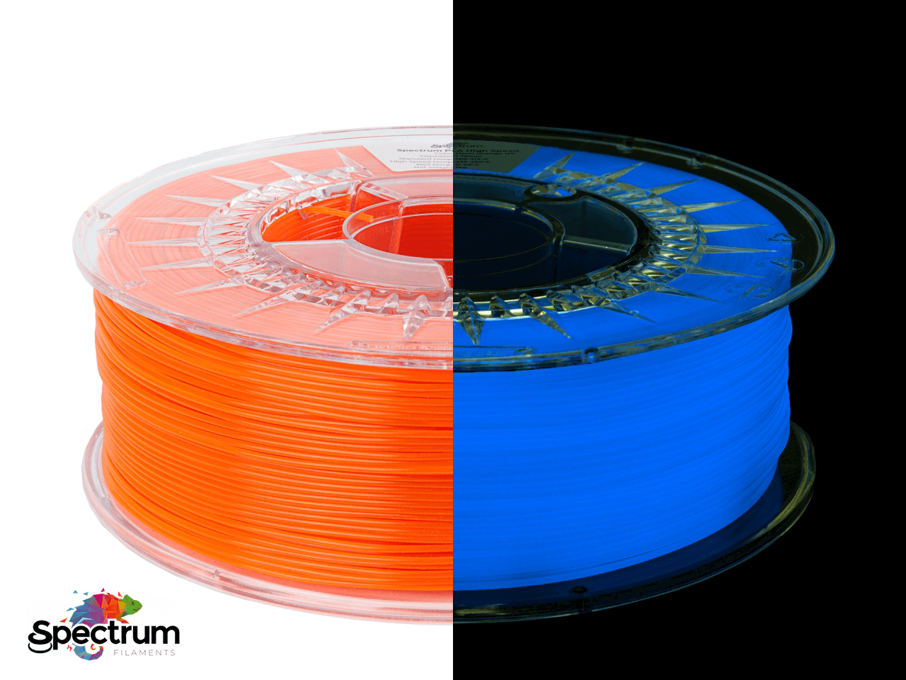 PLA PREMIUM HIGH SPEED 1 Kg NEON ORANGE UV 1.75MM - SPECTRUM FILAMENTS