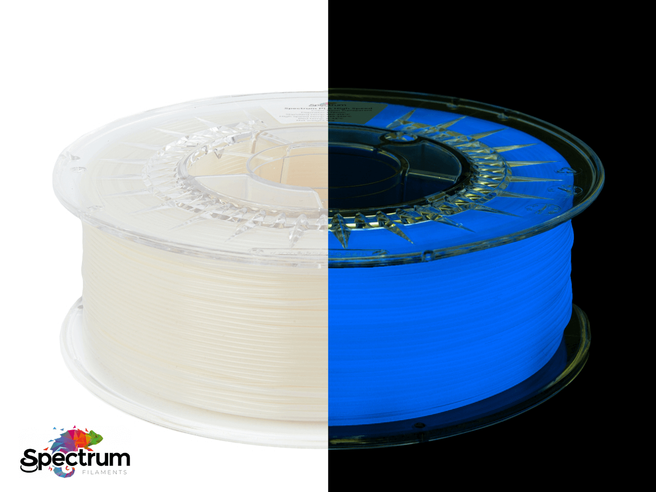 PLA PREMIUM HIGH SPEED 1 Kg NEON TRANSPARENT UV 1.75MM - SPECTRUM FILAMENTS