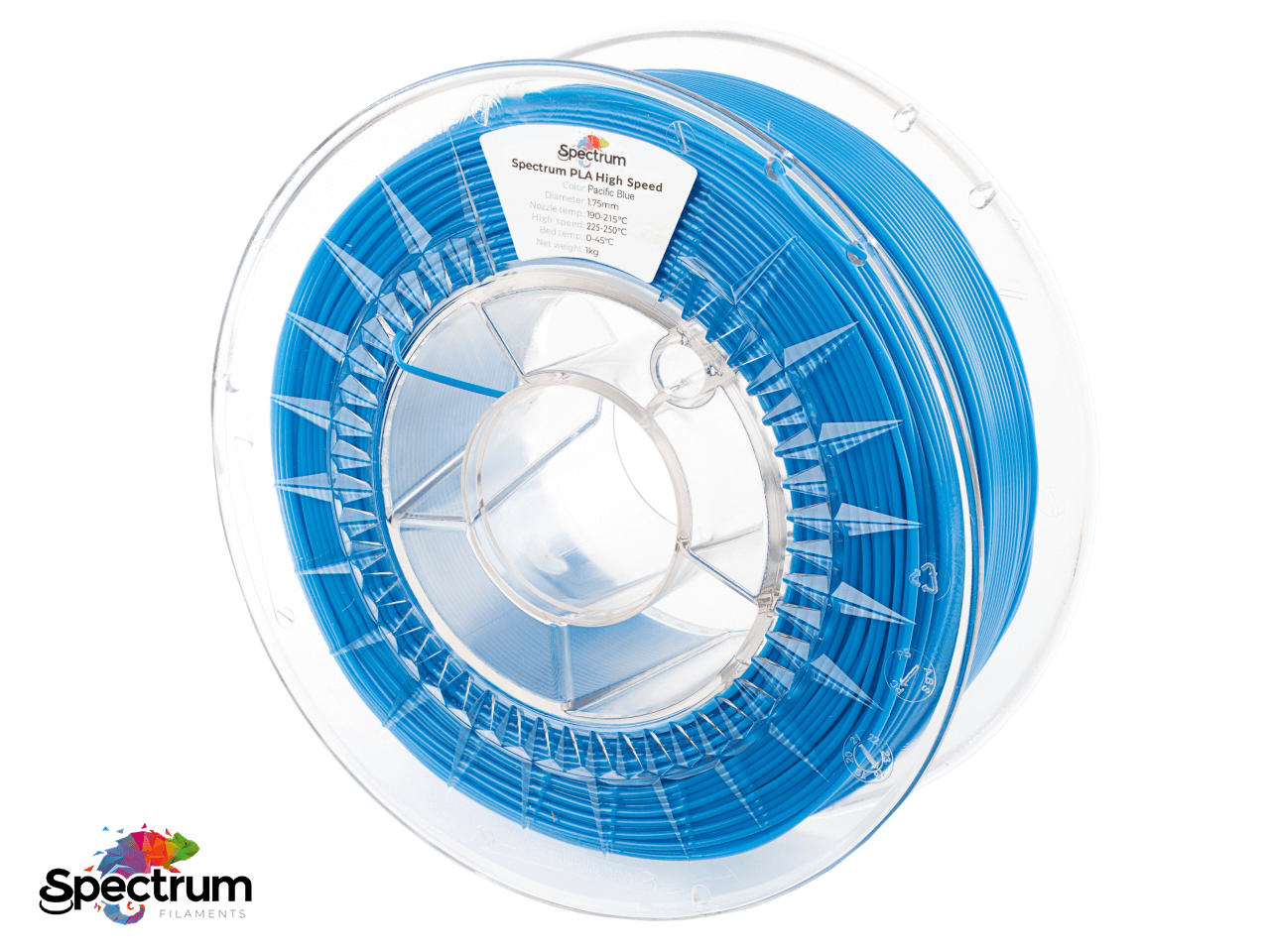 PLA PREMIUM HIGH SPEED 1 Kg PACIFIC BLUE 1.75MM - SPECTRUM FILAMENTS