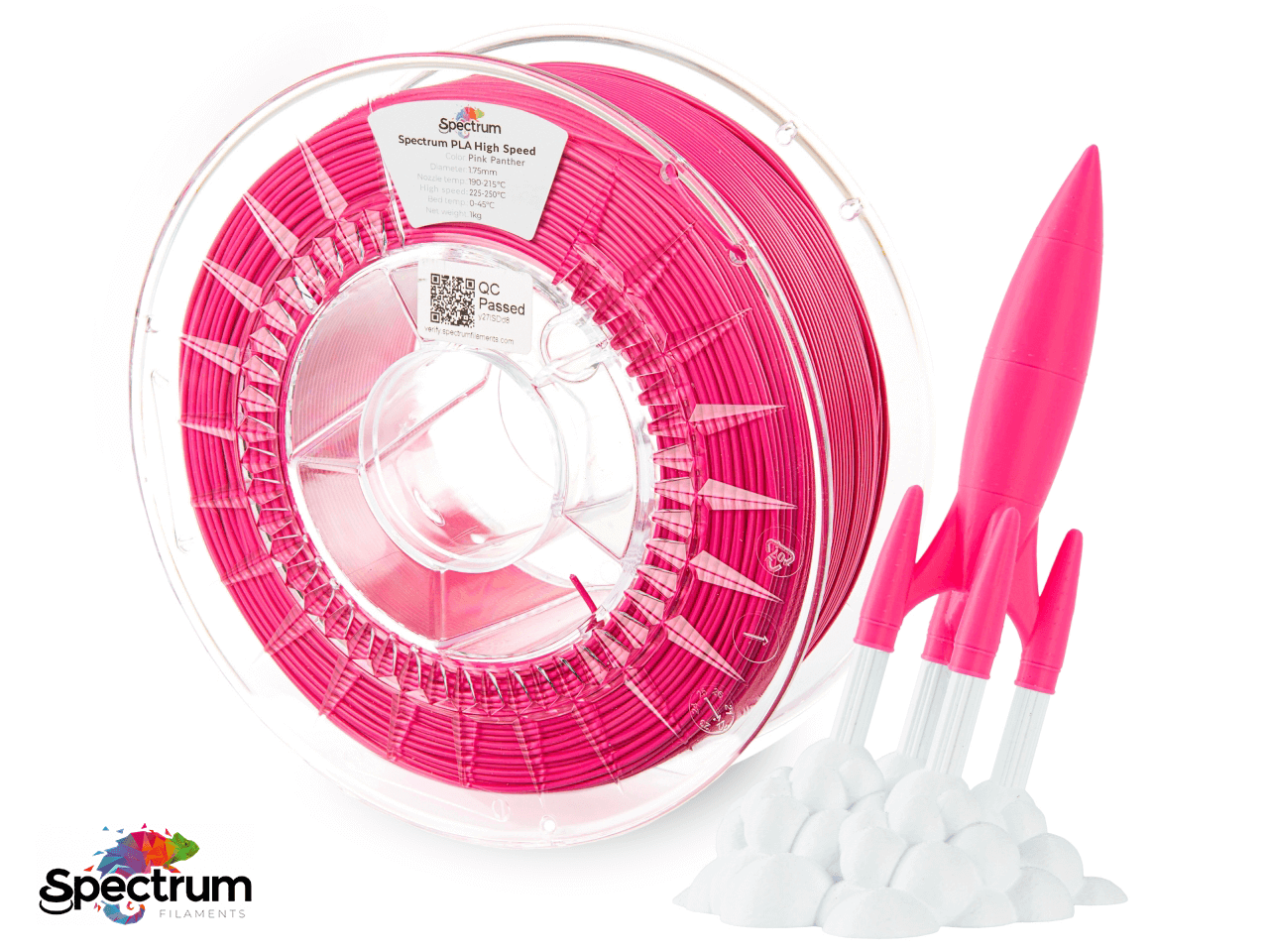 PLA PREMIUM HIGH SPEED 1 Kg PINK PANTHER 1.75MM - SPECTRUM FILAMENTS