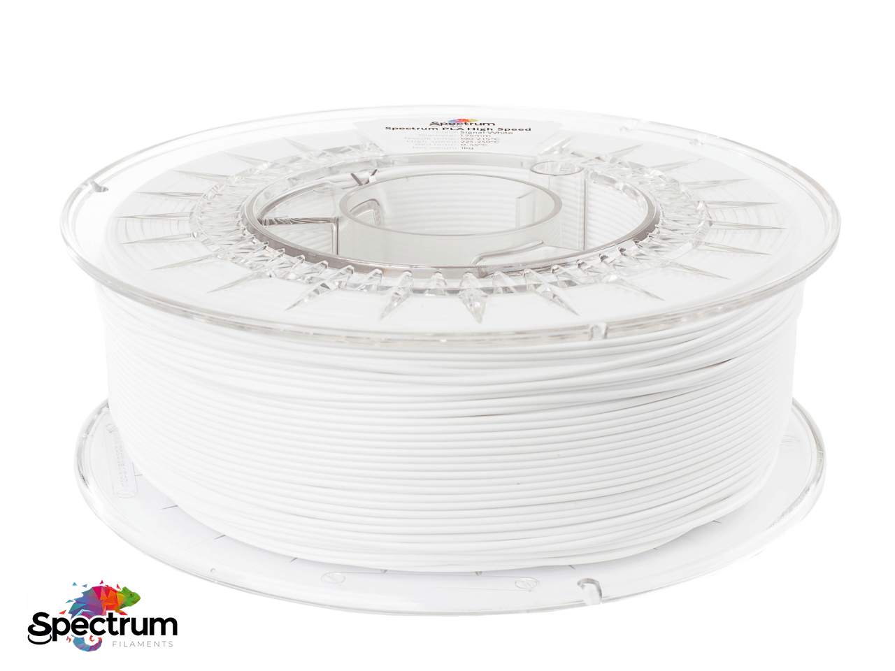 PLA PREMIUM HIGH SPEED 1 Kg SIGNAL WHITE 1.75MM - SPECTRUM FILAMENTS