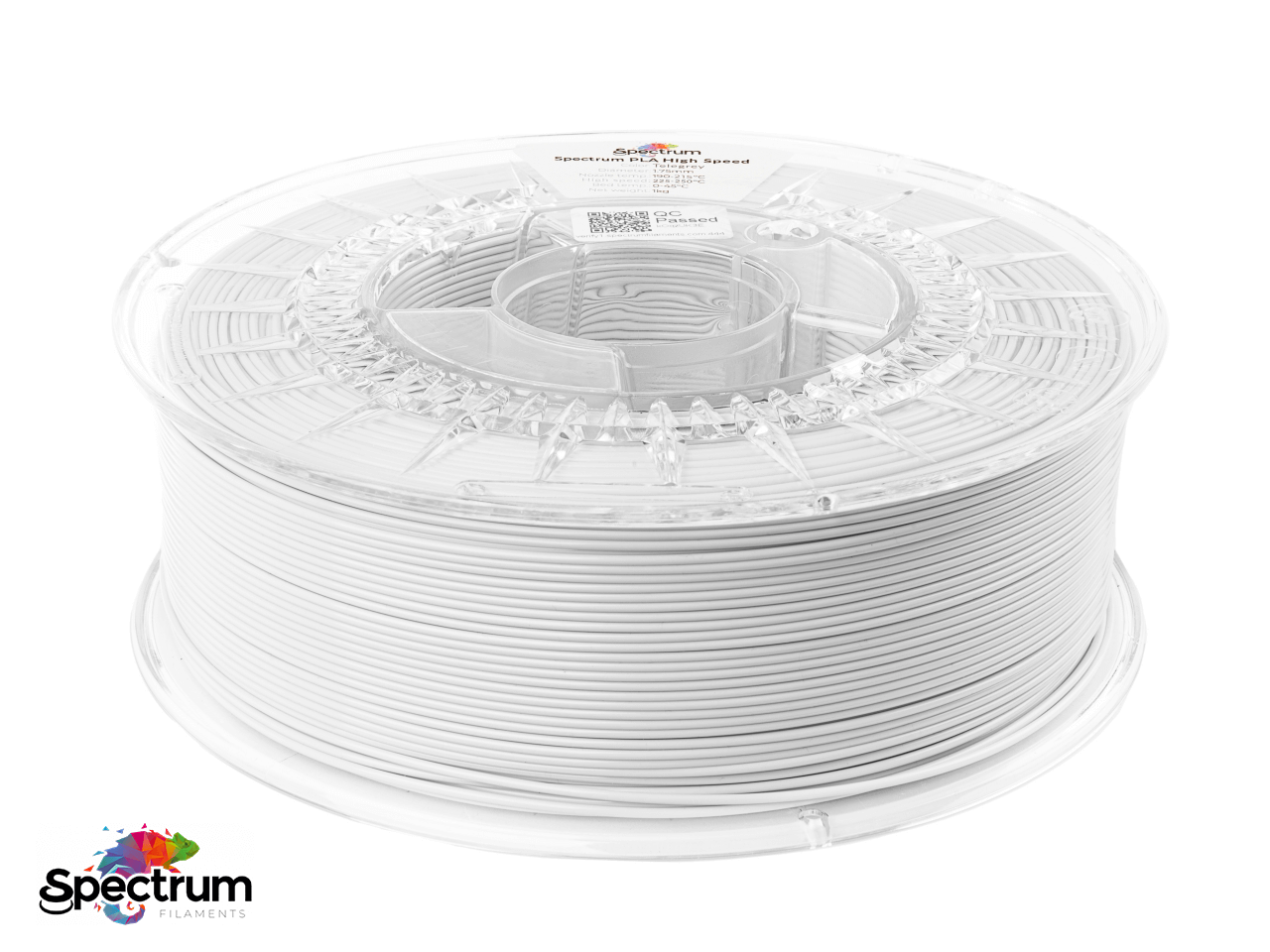 PLA PREMIUM HIGH SPEED 1 Kg TELEGREY 1.75MM - SPECTRUM FILAMENTS