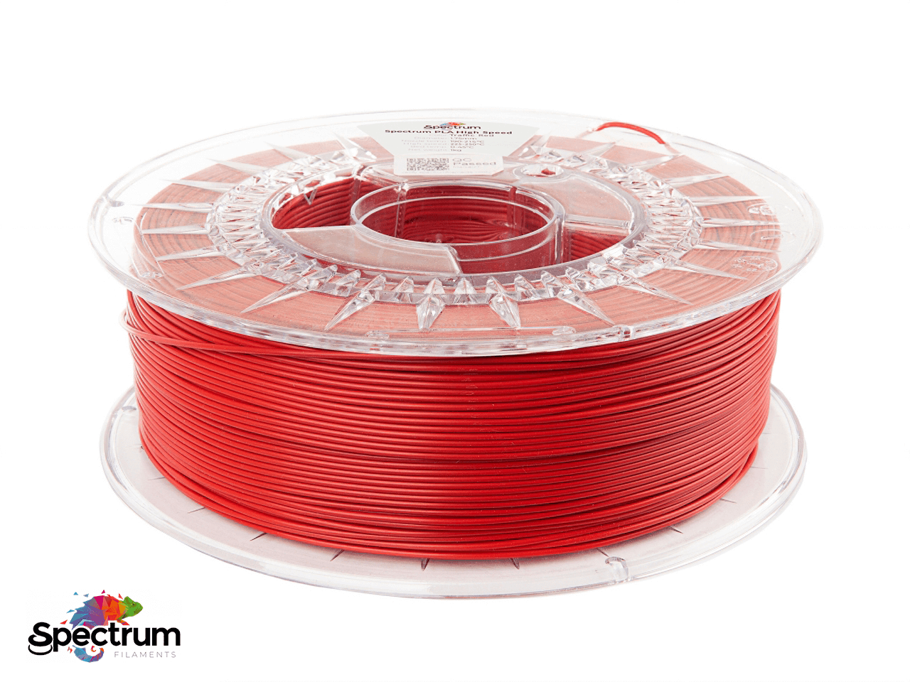 PLA PREMIUM HIGH SPEED 1 Kg TRAFFIC RED 1.75MM - SPECTRUM FILAMENTS