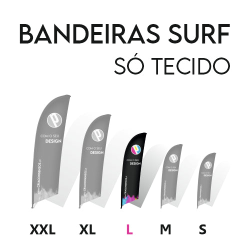 Bandeiras SURF só tecido