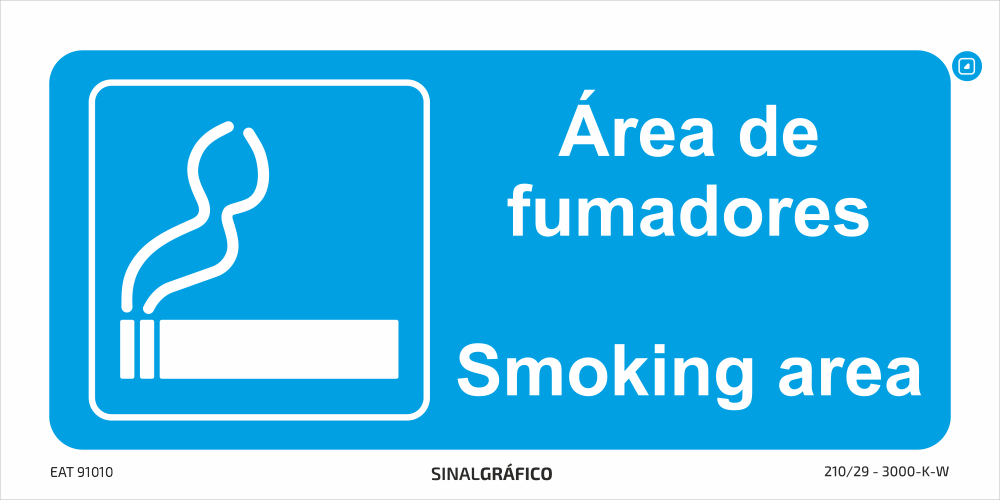 Área de fumadores - Smoking area (PT\ENG)