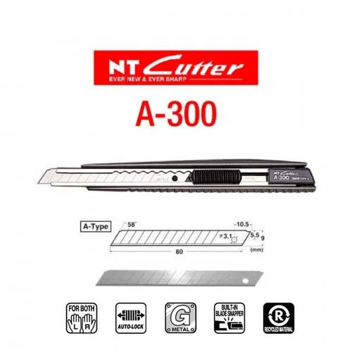 X-ACTO NT CUTTER A-300GRP 9MM