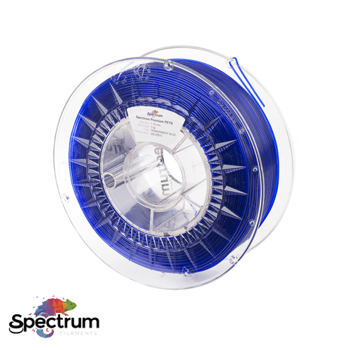 PETG PREMIUM 1kg TRANSPARENT BLUE 1.75MM - SPECTRUM FILAMENTS Criaconsensos - Serviços Gráficos e Publicidade