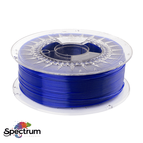 PETG PREMIUM 1kg TRANSPARENT BLUE 1.75MM - SPECTRUM FILAMENTS Criaconsensos - Serviços Gráficos e Publicidade