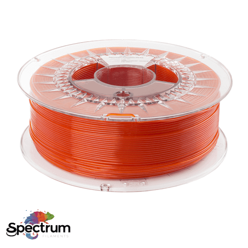 PETG PREMIUM 1kg TRANSPARENT ORANGE 1.75MM - SPECTRUM FILAMENTS Criaconsensos - Serviços Gráficos e Publicidade