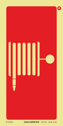 Placa de sinalética -  Boca de incêndio
