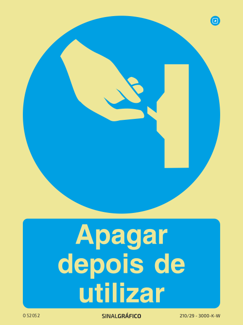 Placa de Sinalética - Apagar depois de utilizar Criaconsensos - Serviços Gráficos e Publicidade