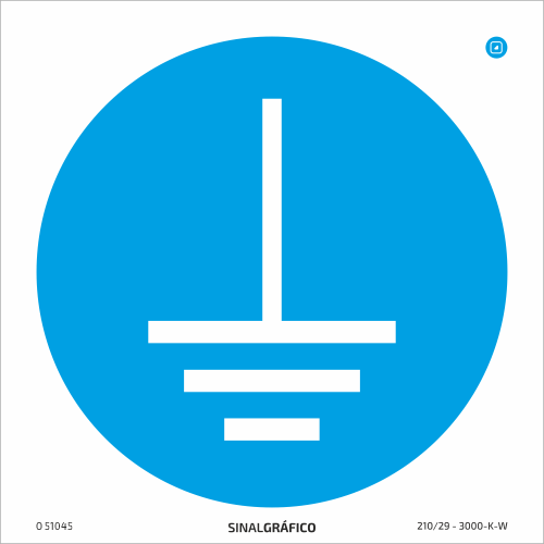 Placa de Sinalética - Confirmar a ligação à terra antes de iniciar os trabalhos Criaconsensos - Serviços Gráficos e Publicidade